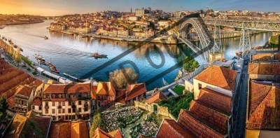 Puzzle Soumrak v Portu, Portugalsko 4000 dílků