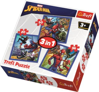 Puzzle Spiderman 3v1 (20,36,50 dílků)