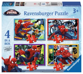 Puzzle Spiderman 4v1 (12,16,20,24 dílků)