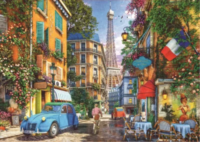 Puzzle Staré pařížské ulice 4000 dílků