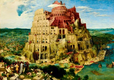 Puzzle Stavba babylonské věže 1000 dílků