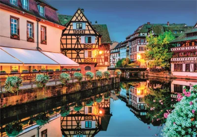 Puzzle Štrasburk - Staré město 500 dílků