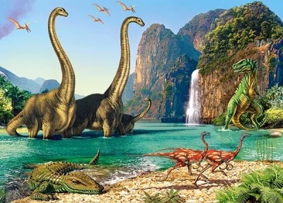 Puzzle Svět dinosaurů 60 dílků
