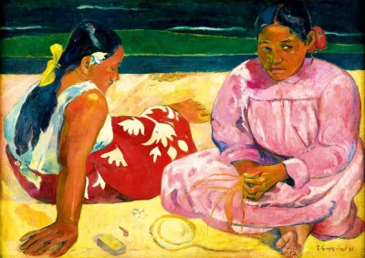 Puzzle Tahitské ženy na pláži 1000 dílků