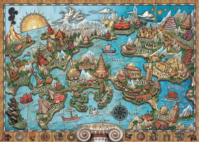 Puzzle Tajemná Atlantida 1000 dílků