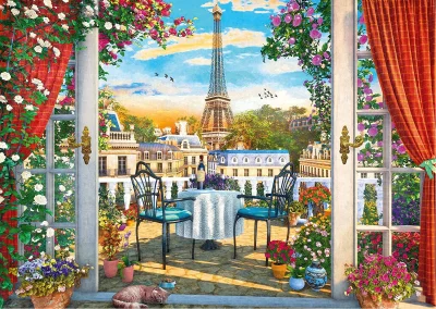 Puzzle Terasa v Paříži 1000 dílků