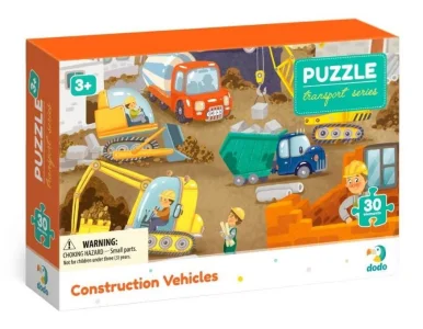 Puzzle Doprava: Stavební stroje 30 dílků