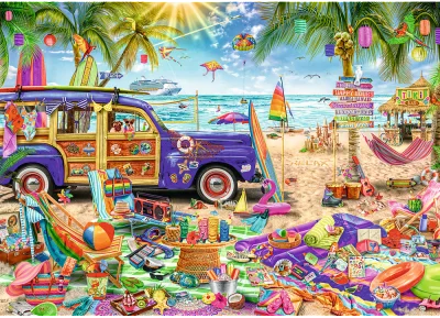 Puzzle Tropická dovolená 2000 dílků