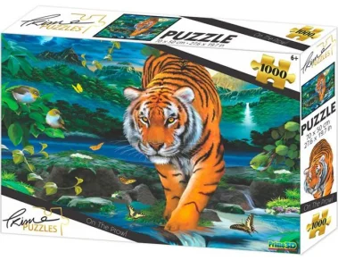 Puzzle Tygr na lovu 1000 dílků