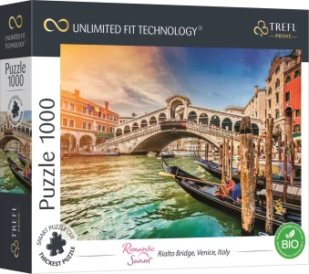 Puzzle UFT Cityscape: Most Rialto, Benátky, Itálie 1000 dílků