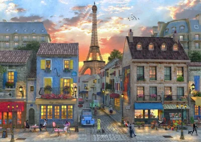 Puzzle Ulice v Paříži 4000 dílků