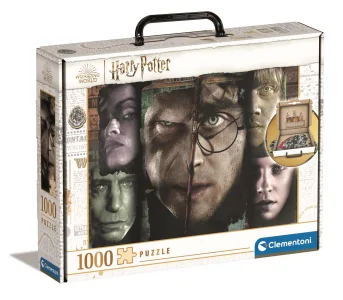 Puzzle v kufříku Harry Potter: Tváře kouzelníků 1000 dílků