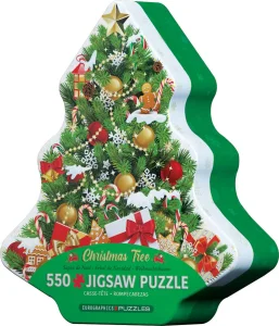 Puzzle v plechové krabičce Vánoční stromeček 550 dílků