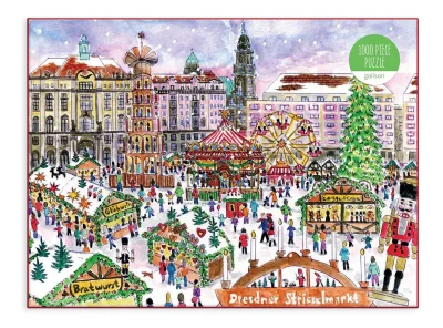 Puzzle Vánoční trhy v Drážďanech 1000 dílků