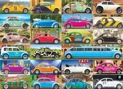 Puzzle Volkswagen Beetle: Brouk na cestách 1000 dílků