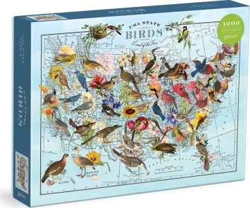 Puzzle Wendy Gold: Národní ptáci 1000 dílků