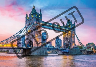 Puzzle Západ slunce nad Tower Bridge 1500 dílků