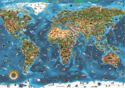Puzzle Zázraky světa 1000 dílků