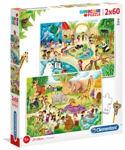 Puzzle Zoo 2x60 dílků