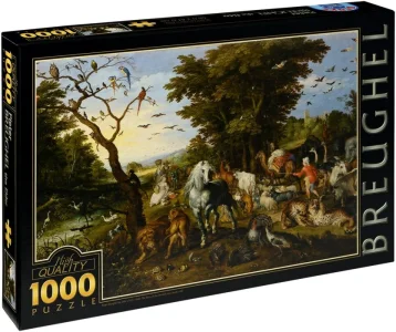 Puzzle Zvířata nastupují na Noemovu archu 1000 dílků