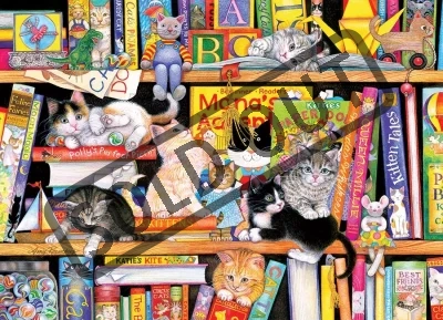 Rodinné puzzle Čas kočičích příběhů 350 dílků
