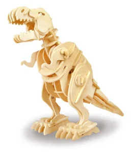 Rokr 3D dřevěné puzzle Chodící T-Rex 85 dílků