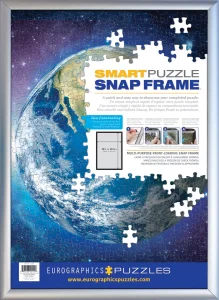 Snap Frame Stříbrný hliníkový klaprám na puzzle 48,89x67,63cm