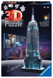 Svítící 3D puzzle Noční edice Empire State Building 216 dílků