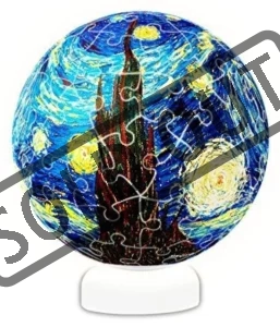 Svítící 3D puzzleball Hvězdná noc 60 dílků