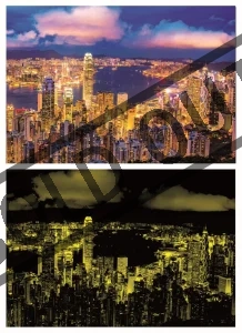 Svítící puzzle Hong Kong 1000 dílků