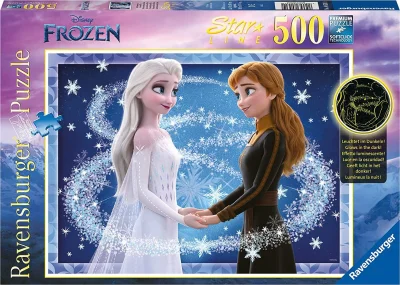 Svítící puzzle Ledové království: Sestry Anna a Elsa 500 dílků