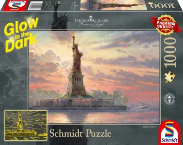 Svítící puzzle Socha Svobody, New York 1000 dílků