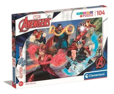Třpytivé puzzle Marvel: Avengers 104 dílků