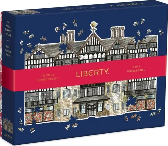 Oboustranné puzzle 2v1 Liberty London Tudor Building 750 dílků