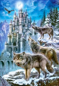Puzzle Vlci u zámku 1500 dílků