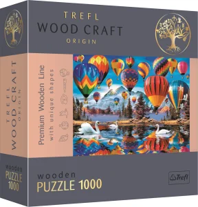 Wood Craft Origin puzzle Barevné balóny 1000 dílků