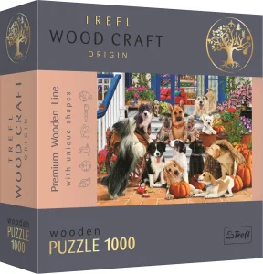 Wood Craft Origin puzzle Psí přátelství 1000 dílků