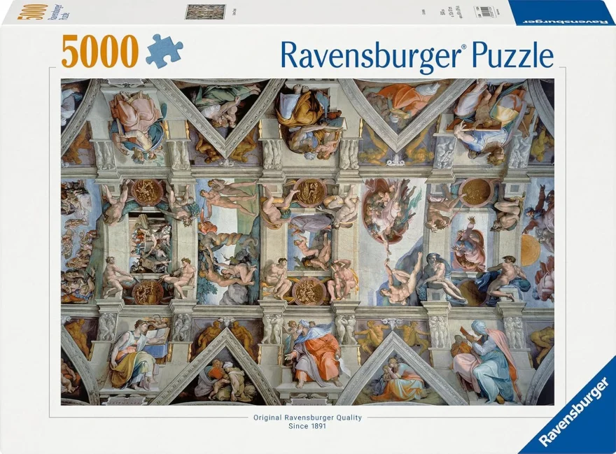 Ravensburger Puzzle Sixtínska kaplnka 5000 dielikov