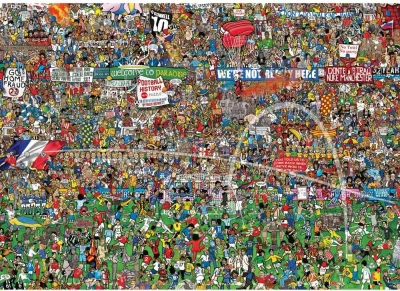 Puzzle Historie fotbalu 3000 dílků
