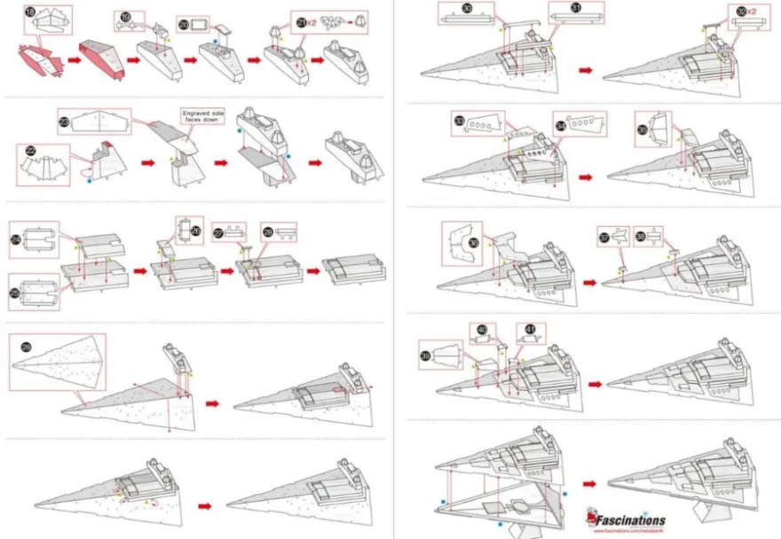 METAL EARTH 3D puzzle Star Wars: Imperial Star Destroyer