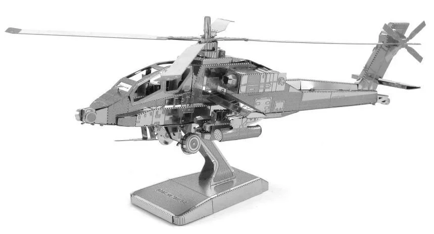 METAL EARTH 3D puzzle Vrtuľník AH-64 Apache