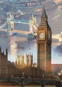 Puzzle Londýn za úsvitu 1000 dílků