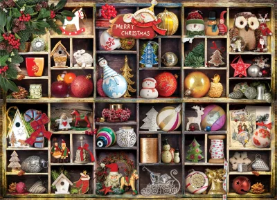 Puzzle Vánoční ozdoby 1000 dílků
