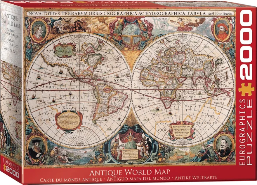 EUROGRAPHICS Puzzle Antická mapa sveta 2000 dielikov