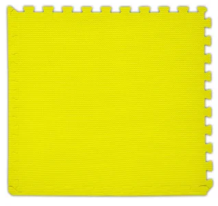 Pěnový koberec tl. 2 cm - žlutý 1 díl s okraji