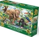 Puzzle s 3D efektom Prime 3D 100 dielikov Mláďatá v džungli