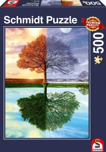 Puzzle Strom štyroch ročných období 500 dielikov