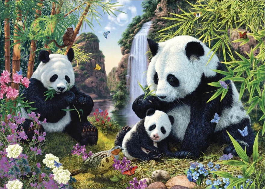 Dino Puzzle Secret Collection: Pandy 1000 dielikov