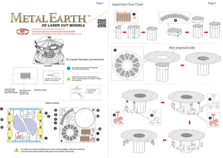 METAL EARTH 3D Puzzle Kolotoč