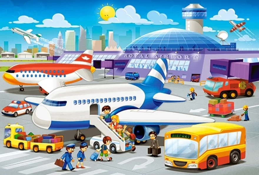 Castorland Puzzle Na letisku MAXI 40 dielikov